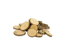 50 à 80 grosses Rondelles en bois brut avec écorce - 1 kg