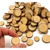 100 à 120 mini rondelles en bois brut avec écorce 1 à 3 cm de diamètre