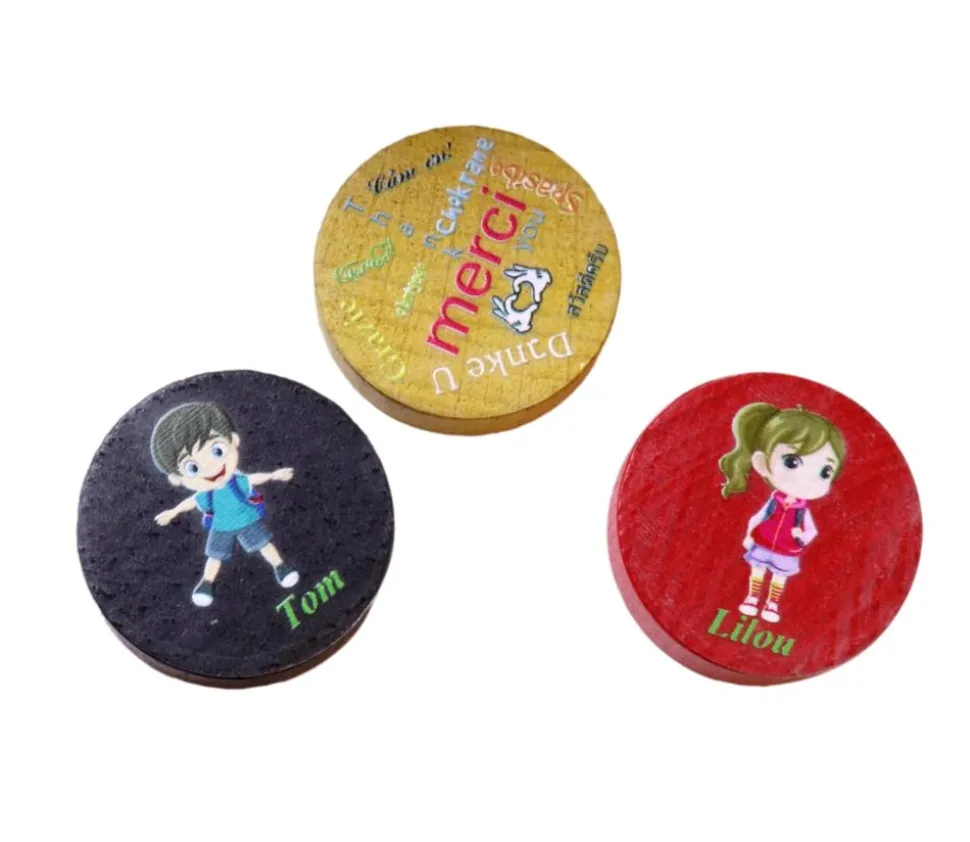 24 adhésifs ronds 40 mm transparents à imprimer