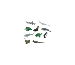 10 Animaux en danger - espèces marines menacées dans un tube de rangement