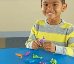 6 Animaux sauvages multicolores environ 3 cm