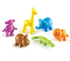 72 Animaux sauvages multicolores environ 3 cm