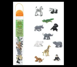 11 Animaux Sauvages ZOO dans un tube de rangement