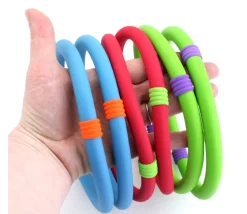 6 Anneaux souples de 15 cm pour jeux de lancer