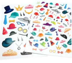120 autocollants stickers accessoires vestimentaires