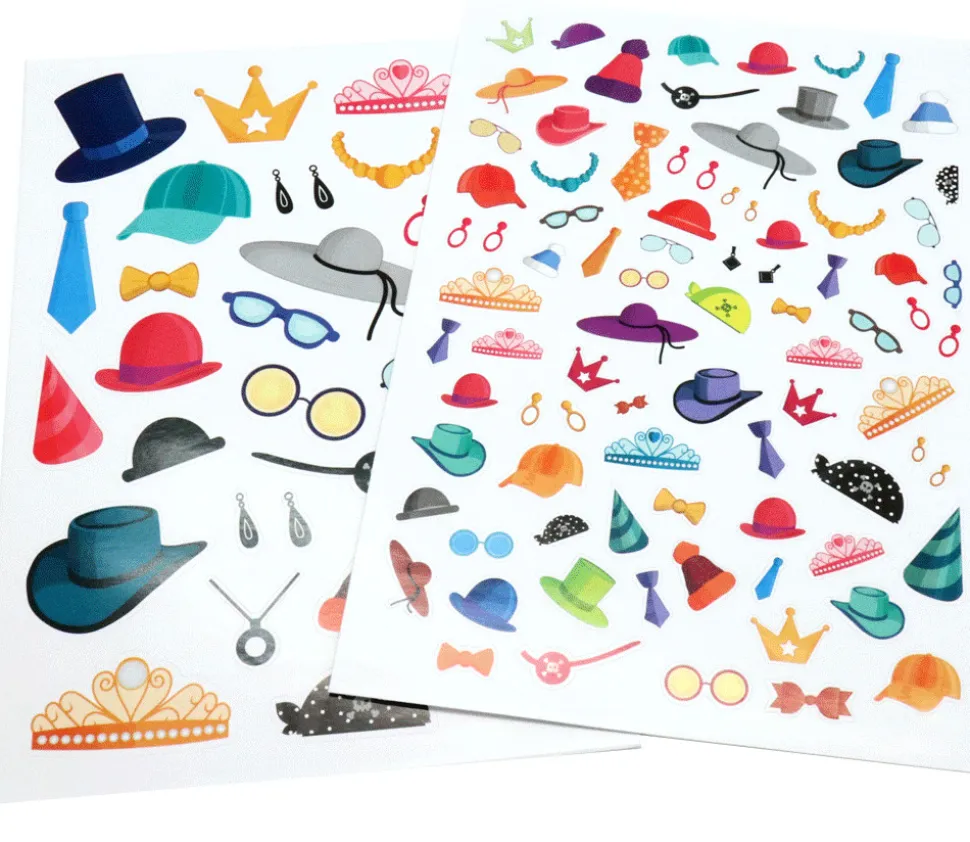 120 autocollants stickers accessoires vestimentaires