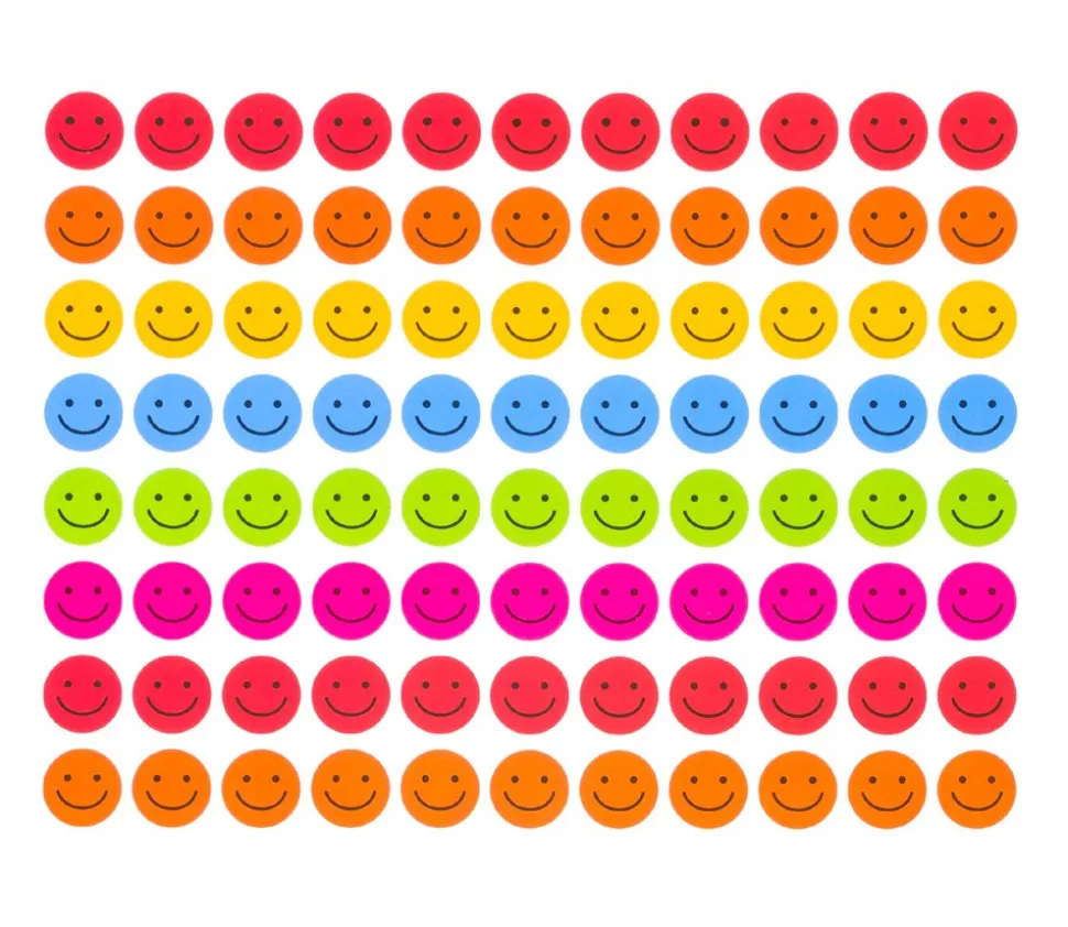 660 autocollants stickers Smileys souriants