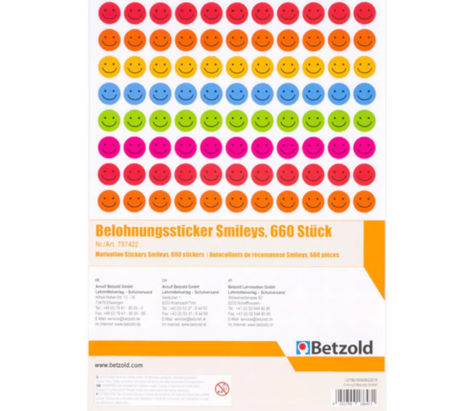 660 autocollants stickers Smileys souriants