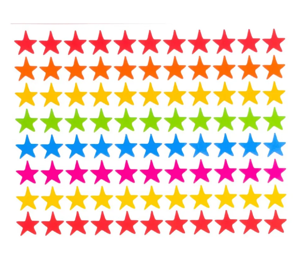 660 autocollants stickers étoiles