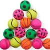 15 balles Ø 6 cm - mini ballon foot, basket, baseball, tennis