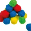 24 balles pompons geants 4.5 cm - éponges jeu / déco / bombes à eau