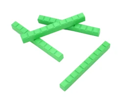 50 barres dizaines vertes 10 x 1 x 1 cm encastrables
