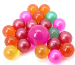 20 Billes diabolo multicolores 16 mm + 1 calot 25 mm -
