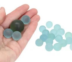 20 Billes givrées 16 mm + 1 calot 25 mm -