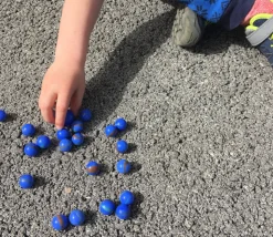 20 Billes givrées 16 mm + 1 calot 25 mm -