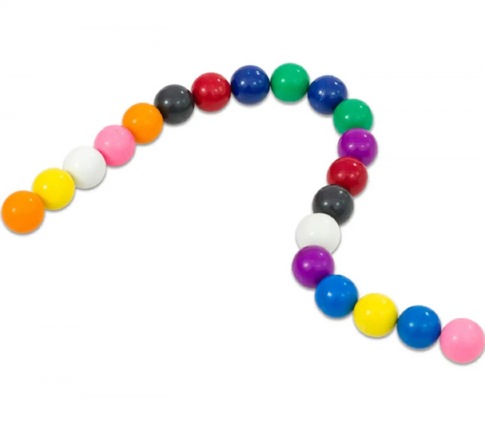 20 Billes magnétiques colorées - Ø 15 mm