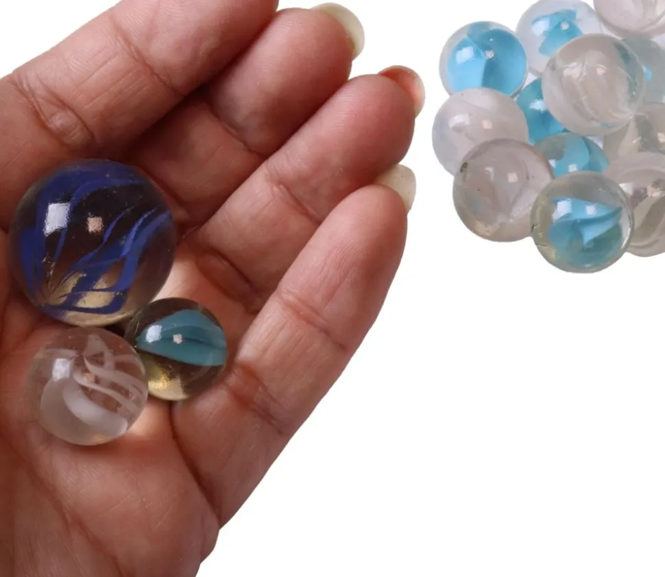 20 Billes ours blanc 16 mm + 1 calot 25 mm -