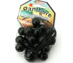 20 Billes Panthère noires avec liseret + 1 calot