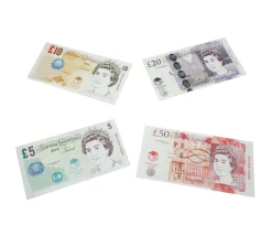 50 billets argent UK - LIVRES sterling anglais monnaie factice