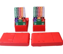 4 boites à enchères jeu Bridge avec cartons d'enchères