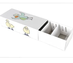 5 Boites à trier cartes blanche en carton