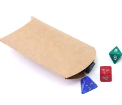 6 Boites pochettes berlingot kraft marron