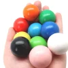 10 boules bois 3 cm multicolores - billes hêtre diamètre 30 mm