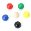6 boules en bois 2 cm multicolores - 6 couleurs pour jeux 20 mm