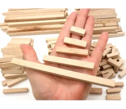200 buchettes 2.4 à 15 cm bois naturel bricolage et jeux