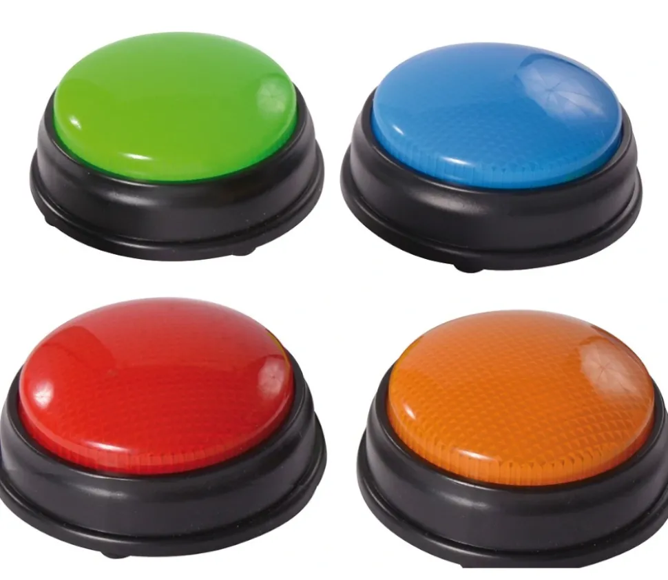 4 Buzzers lumineux et sonores pour vos jeux