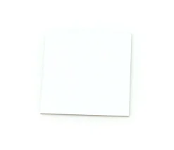 24 carrés 4 x 4 cm carton rigide blanc/gris vierge tuiles à personnaliser