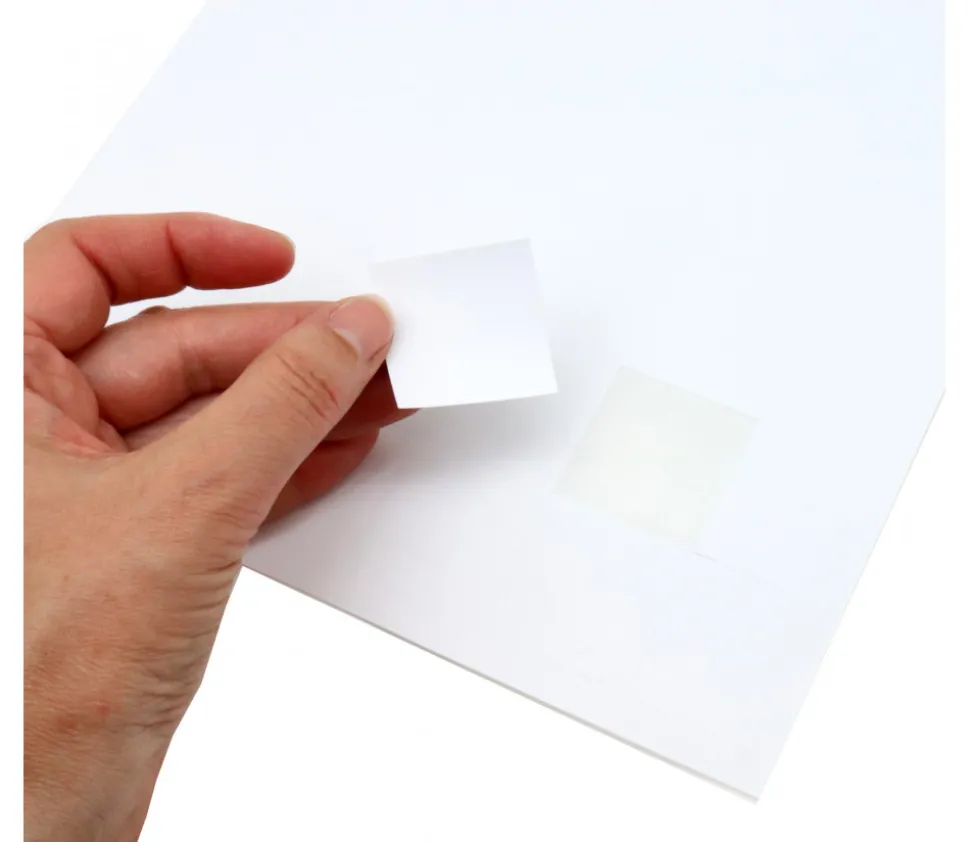 48 Carrés autocollants blancs 35 mm étiquettes