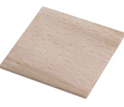 100 carrés bois brut 40 x 40 x 3 mm naturel