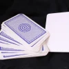 54 cartes à jouer recto blanc et verso bleu