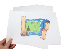 25 cartes A4 blanches XXL 210 x 297 mm coins arrondis