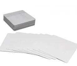 30 cartes carrés 70x70 mm blancs à personnaliser