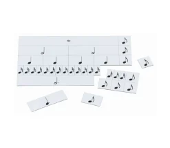 34 cartes notes magnétiques pour apprentissage musique