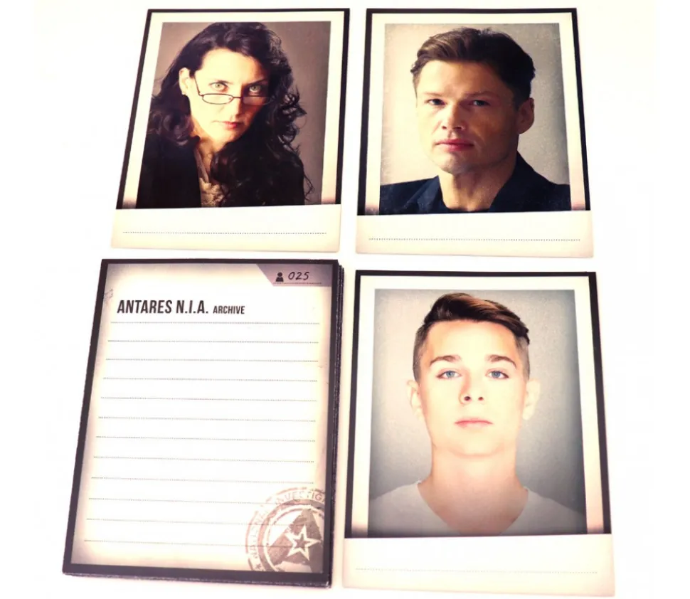 30 cartes Portraits Détective pour jeux