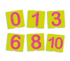 23 cartes tactiles relief tracés, nombres et signes mathématiques