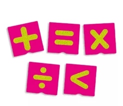 23 cartes tactiles relief tracés, nombres et signes mathématiques