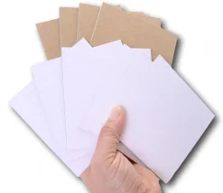 10 cartons blancs rigides carrés 10 x 10 cm neutre - mini plateaux