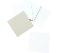 10 cartons blancs rigides carrés 10 x 10 cm neutre - mini plateaux