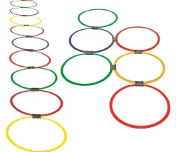 20 cerceaux plats 39 cm pour jeux de parcours
