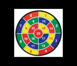 3 Cibles velcro 45 cm sport et calcul avec 9 boules