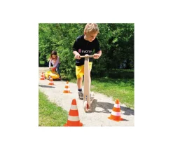 4 Cônes de slalom 23 cm pour parcours de jeux