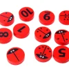 11 coccinelles 0 à 10 en bois pour compter