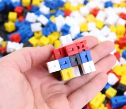 1000 cubes encastrables 1 cm jeux - poids 1 g