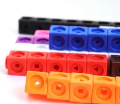 100 cubes mathlinks 2 cm clips encastrables emboitables math