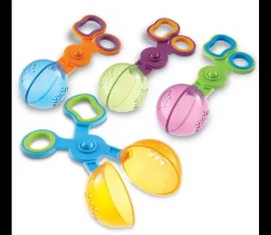 4 Cuillères ciseaux pinces motricité 15 cm