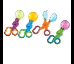 4 Cuillères ciseaux pinces motricité 15 cm